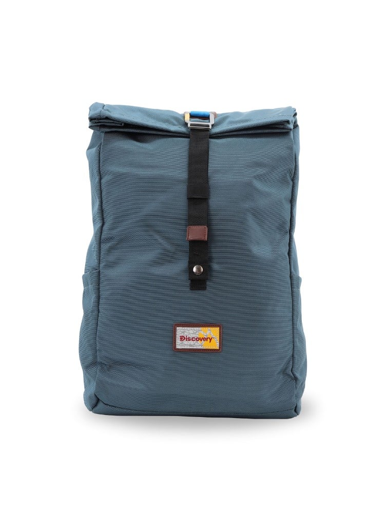 Discovery ICON Roll Top 15L Backpack Steel Blue, Durable Lightweight Multi Compartment Travel Bag, Padded Laptop/Tablet Pocket RFID, Adjustable Strap With Luggage Fix Strap, Men Women School Outdoor - pzsku/Z3199C723A3A795D0FA56Z/45/_/1739530627/d21be815-5a6d-4562-a6f3-4aa8e4f4c1c8