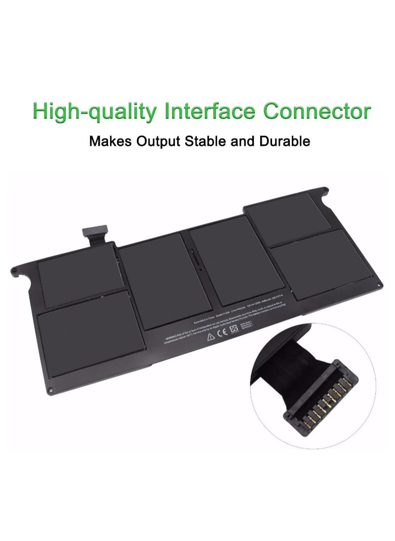 Generic 7.3V 4680mAh 35Wh Replacement Laptop Battery Compatible with A1406 and A1495 Batteries for MacBook Air 11-inch A1465 Mid 2012 2013 Early 2014 A1370 2011 MC968LL - A  - Image 4