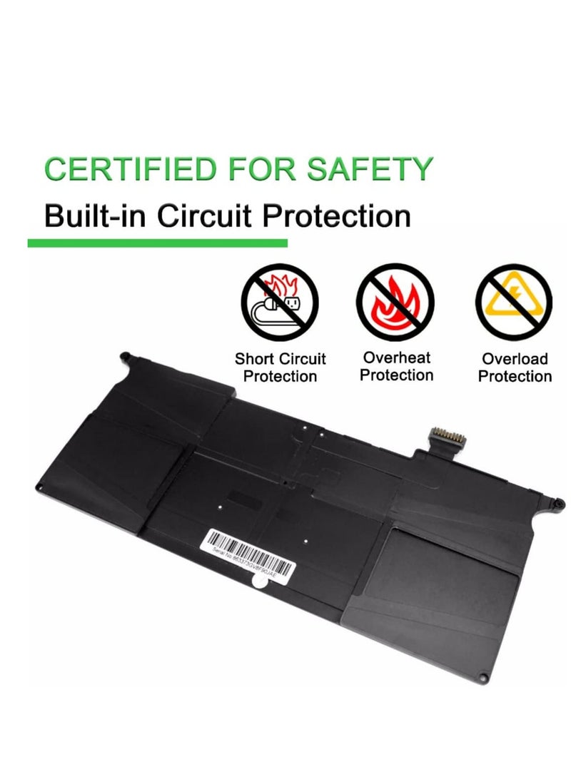 Generic 7.3V 4680mAh 35Wh Replacement Laptop Battery Compatible with A1406 and A1495 Batteries for MacBook Air 11-inch A1465 Mid 2012 2013 Early 2014 A1370 2011 MC968LL - A  - Image 5