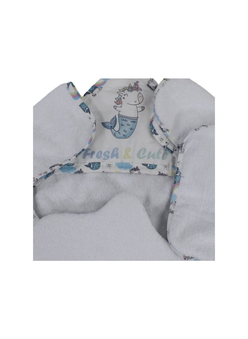 Petit bebe Cotton Baby Towel Set (5 Pieces) – Unicorn Design - Image 3