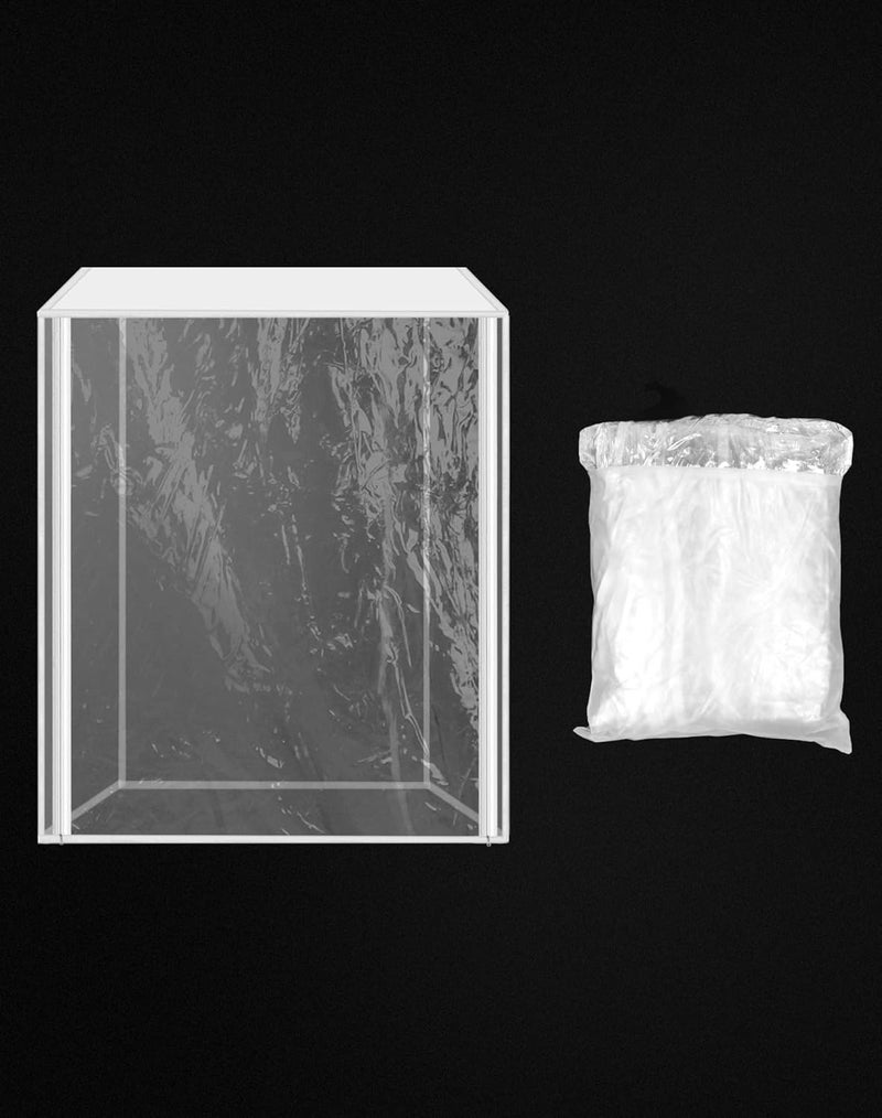 QWORK Plastic Pan Sheet Rack Cover, 10-Tier 28" x 23" x 33" Pan Rack Covers, Keep Your Bakery Goods Fresh, 2 Pack - Image 2
