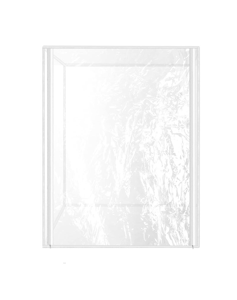 QWORK Plastic Pan Sheet Rack Cover, 10-Tier 28" x 23" x 33" Pan Rack Covers, Keep Your Bakery Goods Fresh, 2 Pack - Image 3