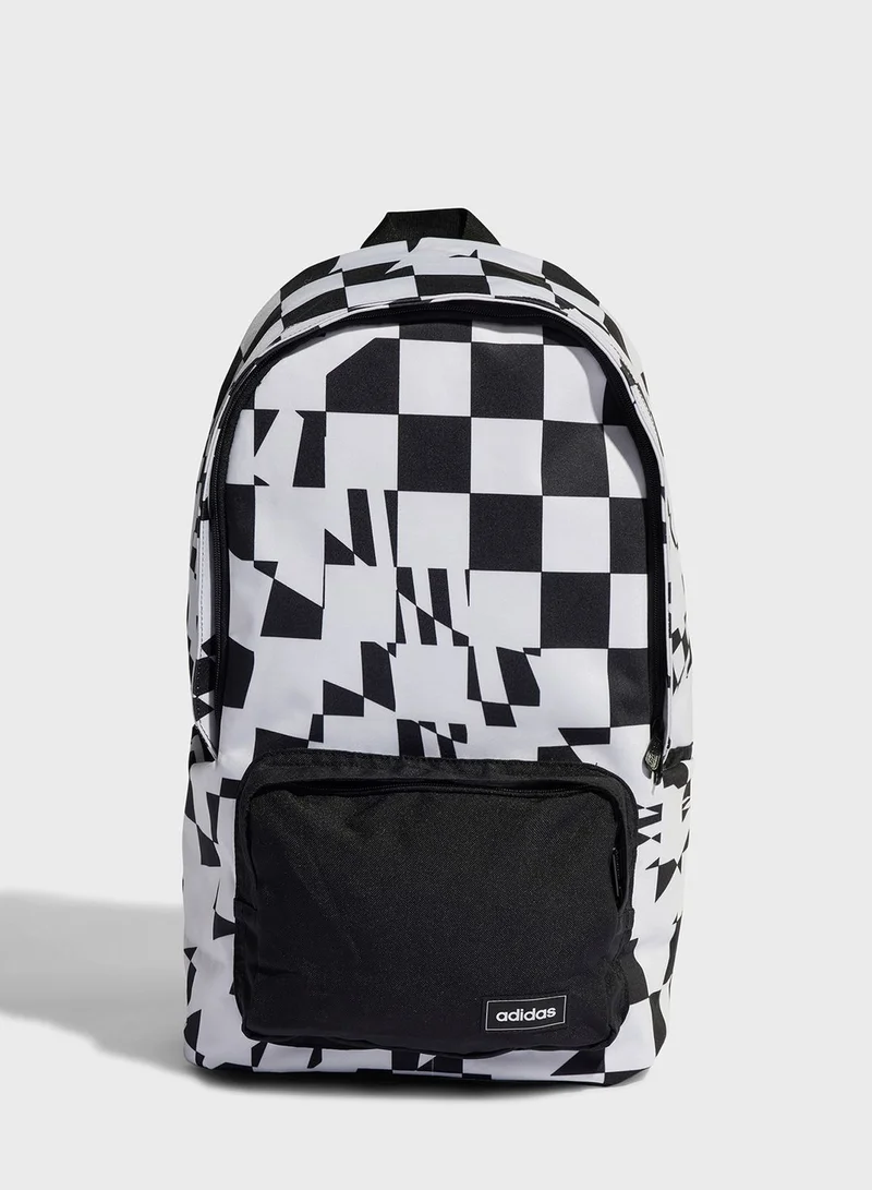 Adidas Classics Graphic Zip Over Backpack