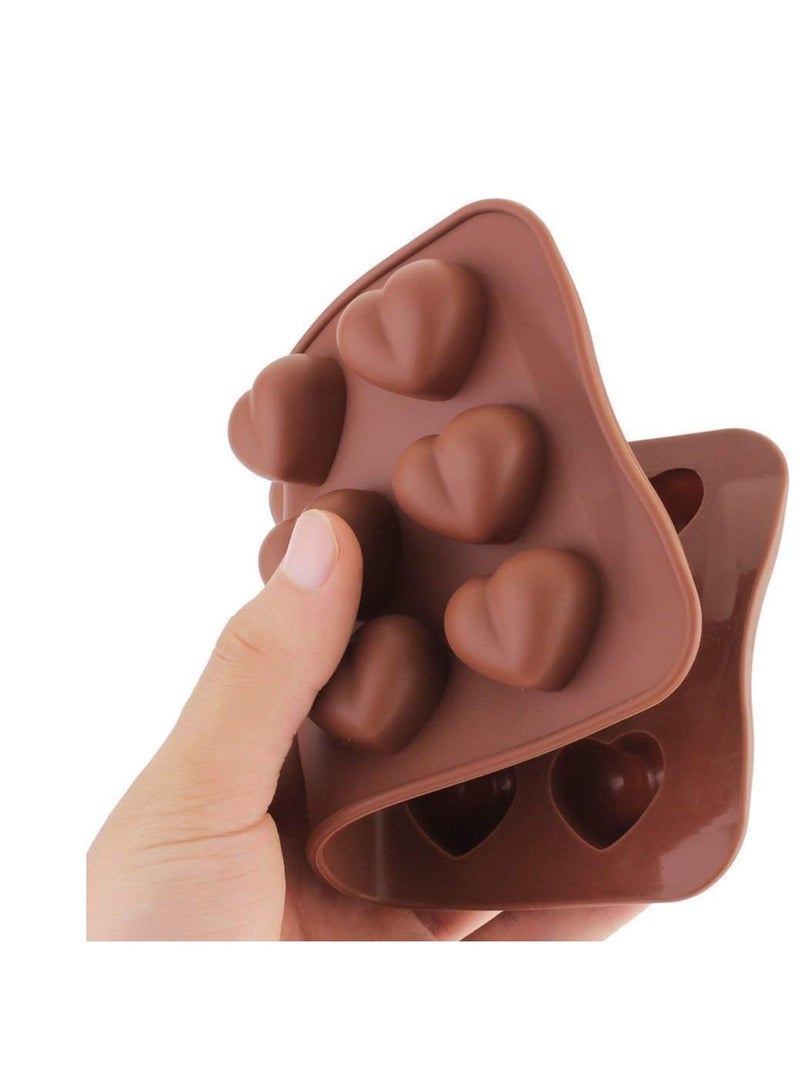 Heart Shaped Silicone Chocolate Mold - Molds for Cakes, Soaps, Ice Cream, Candy, and Jelly - Image 4