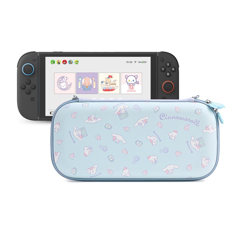 Kuitmor Slim Carrying Case Compatible with Switch 2 2025 Hard Shell Storage Bag with 12 Game Card Slots Portable Case for Switch 2 Console and Game Accessories Blue Cinnamoroll - Image 2
