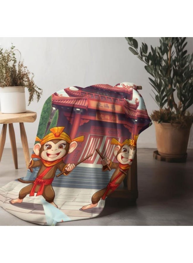 عام بطانية رقيقة من الفانيلا الكرتونية للأطفال أو الطلاب (دافئة ومريحة ومناسبة للنوم والألعاب) 100 سم * 150 سم - 90 - Image 5