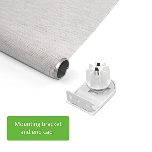 Rollerhouses Roller Shade Brackets with Mechanism Roller Shade Clutch+Skyline Mounting Brackets + End Plug for 1 1/4" Tube, White - Image 3