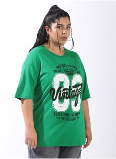 HIGH STAR Women Oversized Printed T-shirt  - Image 3
