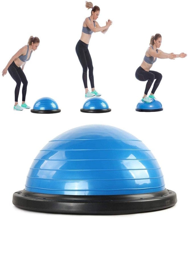 POWEREST Physiostore Balance Ball Half Exercise Ball with Tube and Foot Pump - Image 1