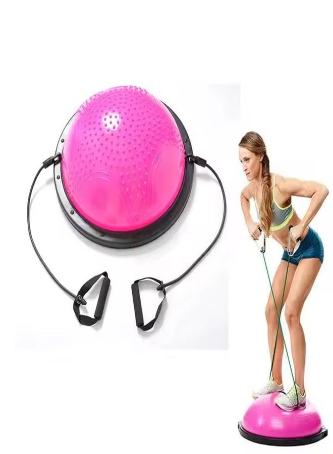 POWEREST Physiostore Balance Ball Half Exercise Ball with Tube and Foot Pump - Image 4