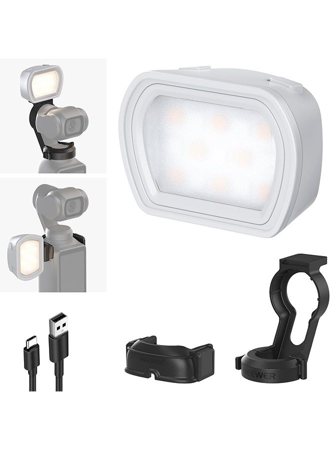Neewer NEEWER Fill Light For DJI Pocket3 Sports Camera Light Custom Magnetic 2800k-6500k Pocket3 Camera Fill Light - Image 1