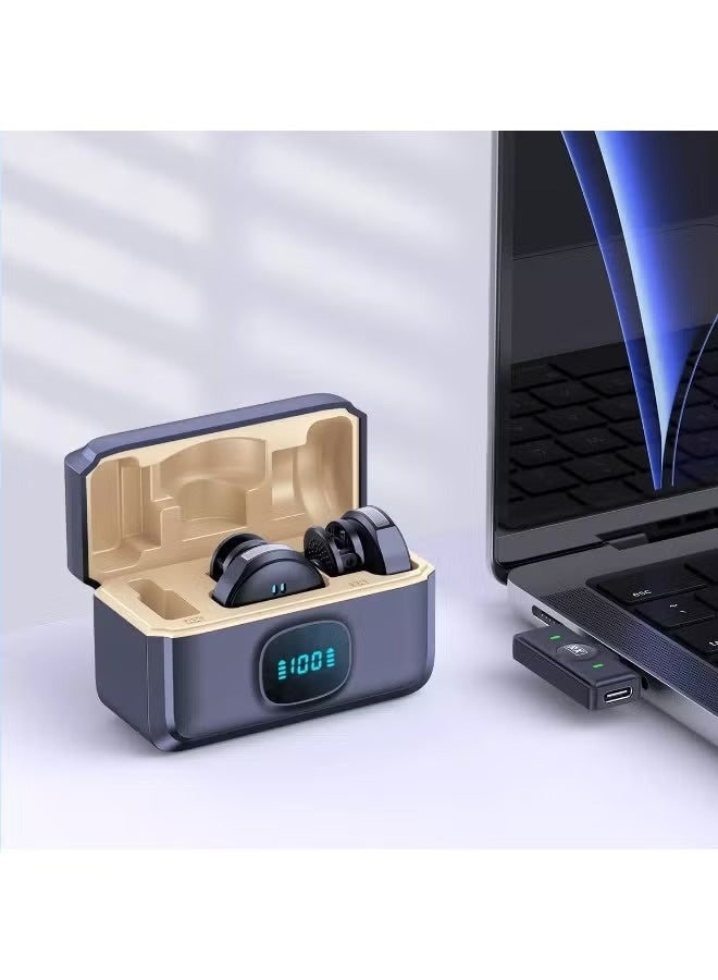 لافاليير ميكروفون لاسلكي (2 TX + 1 RX + علبة شحن)، ميكروفون لاسلكي للصدر مع 48 كيلو هرتز / 16 بت، إلغاء الضوضاء، مدى 200 قدم، بطارية 40 ساعة لـ TikTok و YouTube و Vlogging وتسجيل الفيديو والبث المباشر - Image 2