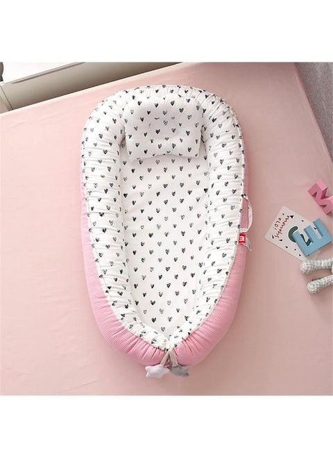 Cotton Baby Nest with Blanket – Double-Sided & Breathable for Newborns