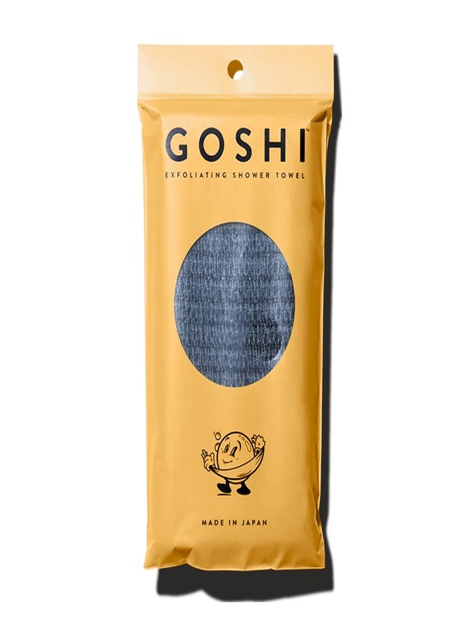 GOSHI Exfoliating Shower Towel - Rip-Resistant Exfoliating Washcloth for All Skin Types - Made in Japan - Image 1