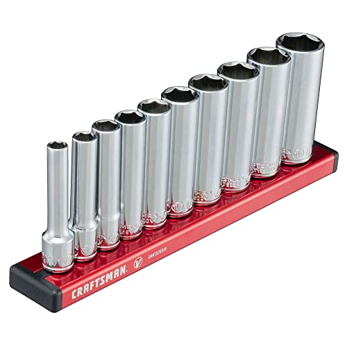 CRAFTSMAN VSERIES Socket Set Deep MM 14 Inch Drive 10 Piece CMMT17515V - Image 1