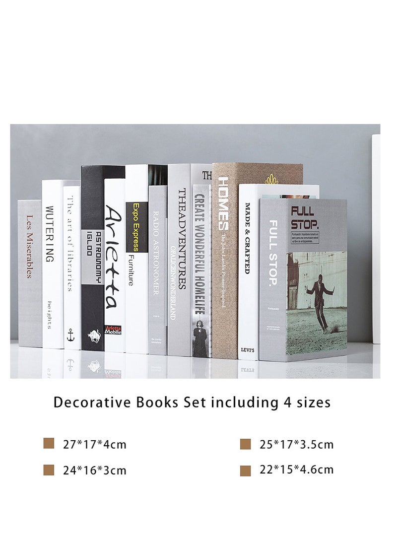 ZUIHAO Decorative Books Set 12 Pcs Fashion Fake Book Modern Hardcover Decoration for Home Office Bar Table Shelf  - Image 3