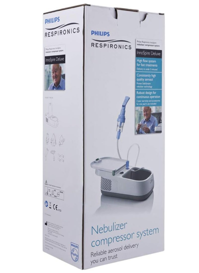 Aerofamily Respironics InnoSpire Deluxe Compressor Sidestream Disposable Nebulizer With 2 Pieces Nebulizer Mask