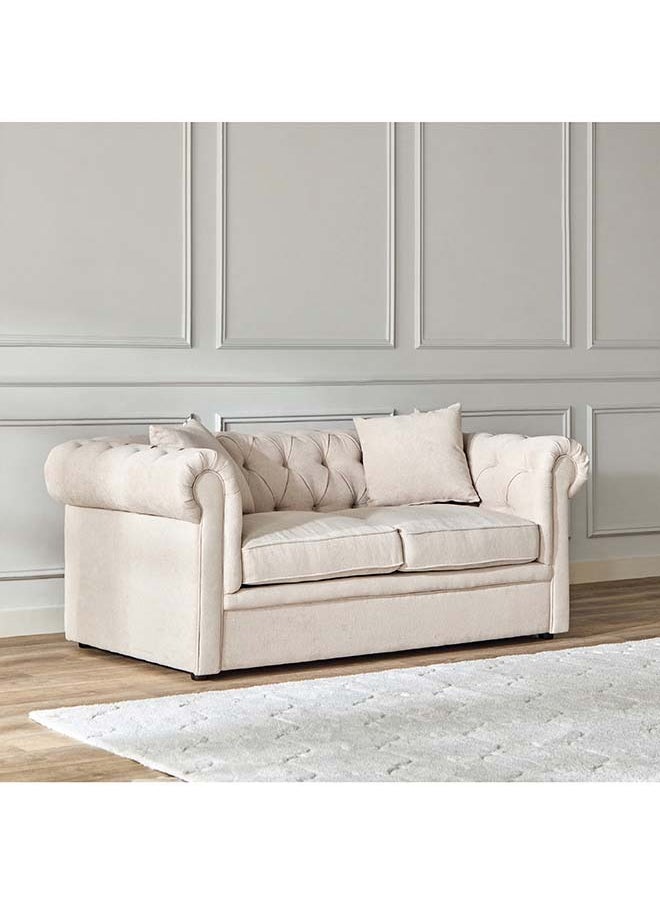 Cypress 2-Seater Fabric Sofa with 2 Cushions 176 x 75 x 95 cm