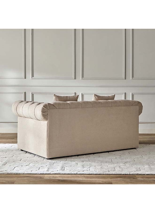 Cypress 2-Seater Fabric Sofa with 2 Cushions 176 x 75 x 95 cm