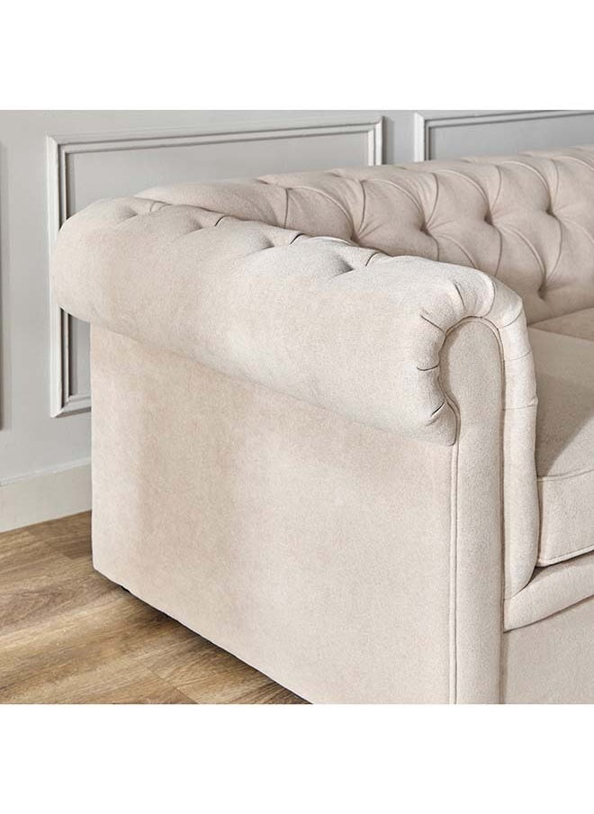 Cypress 2-Seater Fabric Sofa with 2 Cushions 176 x 75 x 95 cm