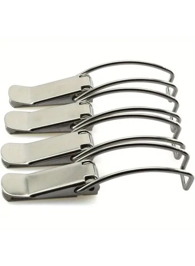 4pcs H 115B 304 Stainless Steel Spring Loaded Toggle Latch Lock No Drilling - Image 2