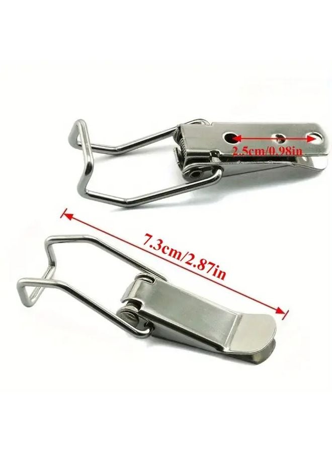 4pcs H 115B 304 Stainless Steel Spring Loaded Toggle Latch Lock No Drilling - Image 3