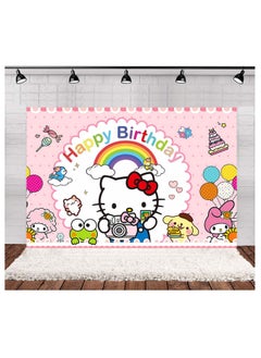 33-piece set of Hello Kitty theme set birthday party supplies including Hello Kitty background cloth (size 150cmx100cm) - pzsku/Z319A98A731CC5C3AC364Z/45/_/1691036345/fdeab6a1-0429-4372-be28-b9989a45ec6a