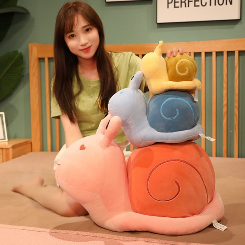 OPHRBU 8"" Cute Cartoon Snail Doll Plush Toy Cute Soft Snail Plush Toy Snail Stuffed Animal Toy Big Snail Pillow Doll for Valentine's Day Children's Birthday Home Decoration. (Yellow) - Image 5
