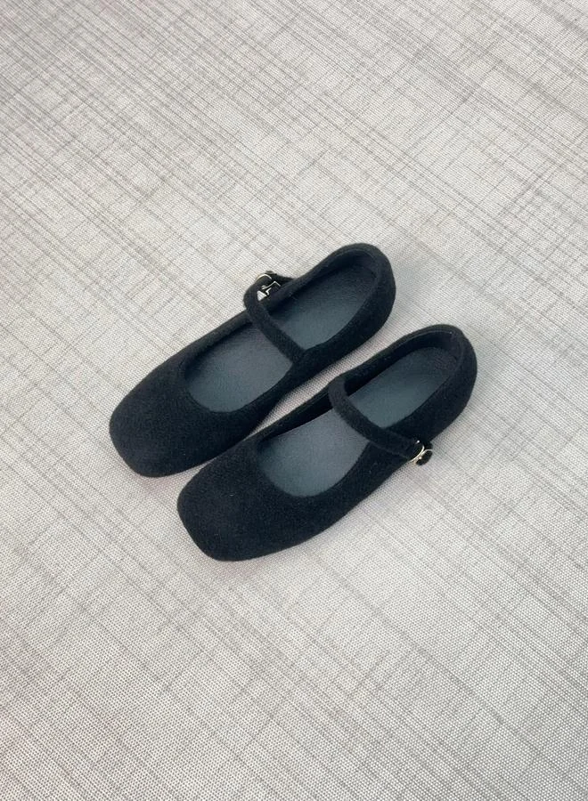 Take Two Women Black Mary Jane Flats