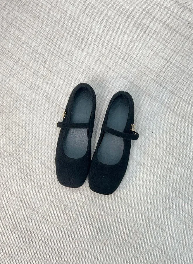Take Two Women Black Mary Jane Flats