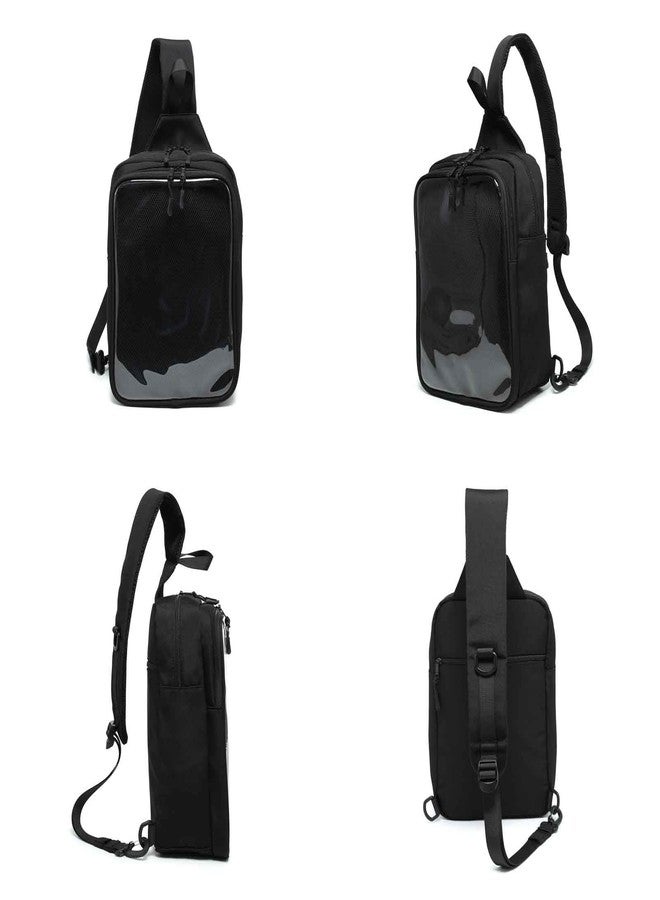 RAINBOW SMILE Ita Bag Shoulder Bag Chest Bag with Pin Display, Adjustable Strap Crossbody Bag for Cosplay - Image 3