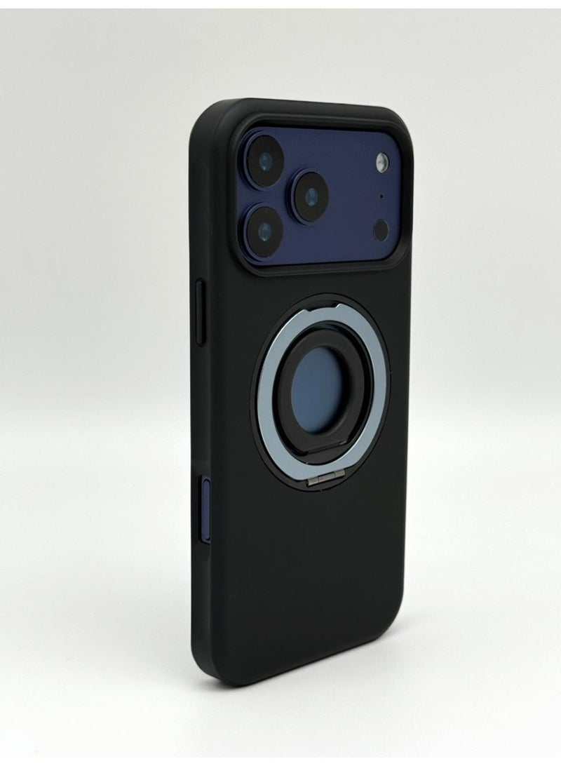 general Hybrid MagSafe Case for iPhone 17 Pro – Military-Grade Drop Protection with 360° Rotating Ring Stand & Integrated Metal Camera Lens Protector - Image 2