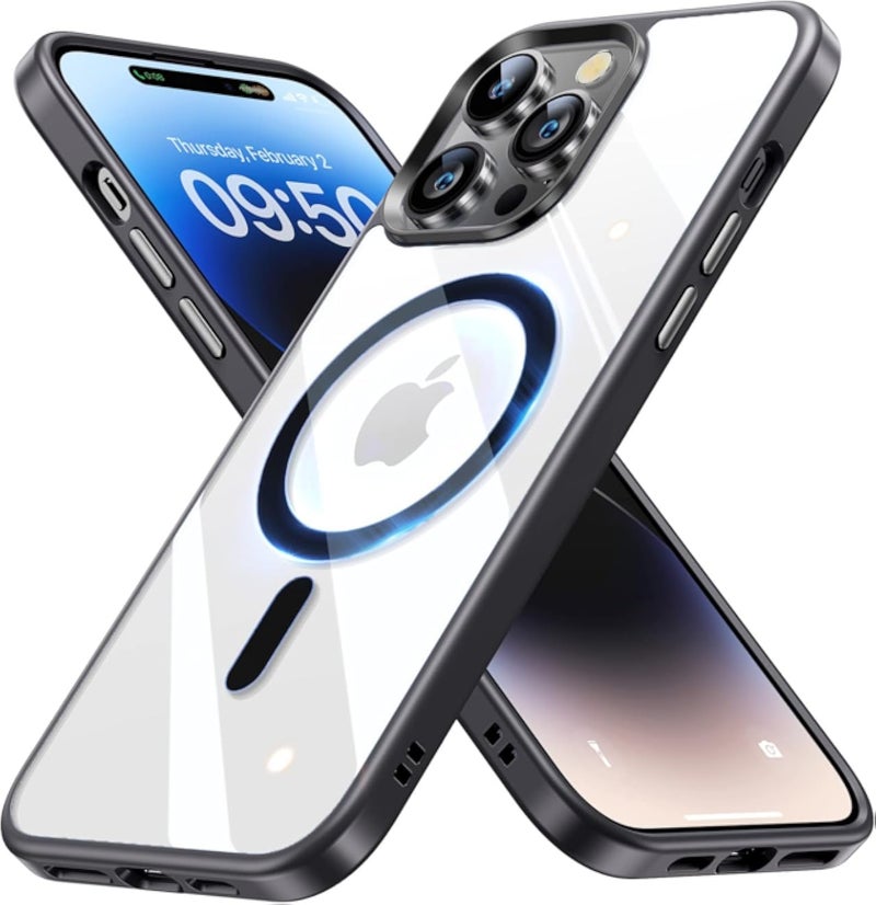 Protective Phone Case Cover, Shockproof, Anti-scratch, Durable Hard Shell, Wireless Charging Compatible, Compatible For iPhone 11 Pro Max - Black