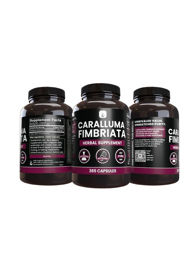 PURE ORIGINAL INGREDIENTS PURE ORIGINAL INGREDIENTS Caralluma Fimbriata (365 Capsules) No Magnesium Or Rice Fillers, Always Pure, Lab Verified - Image 4