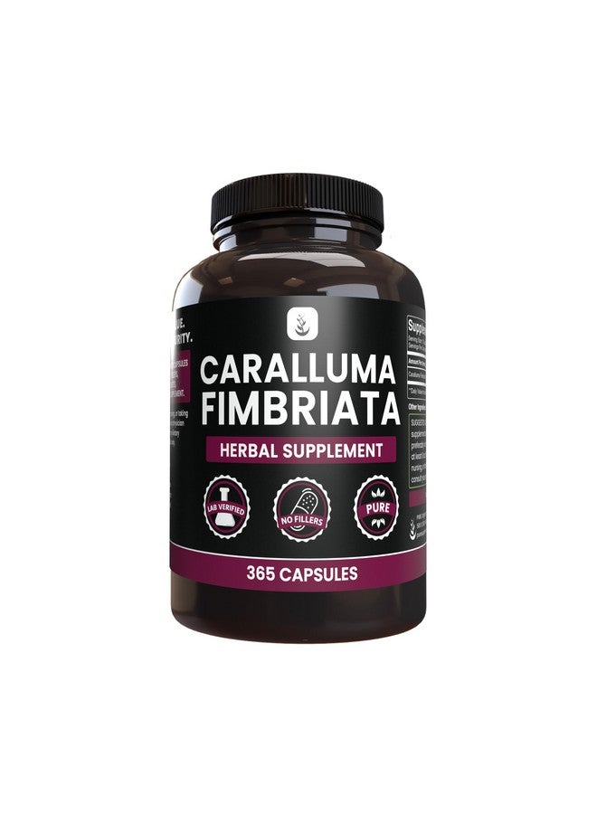 PURE ORIGINAL INGREDIENTS PURE ORIGINAL INGREDIENTS Caralluma Fimbriata (365 Capsules) No Magnesium Or Rice Fillers, Always Pure, Lab Verified - Image 1