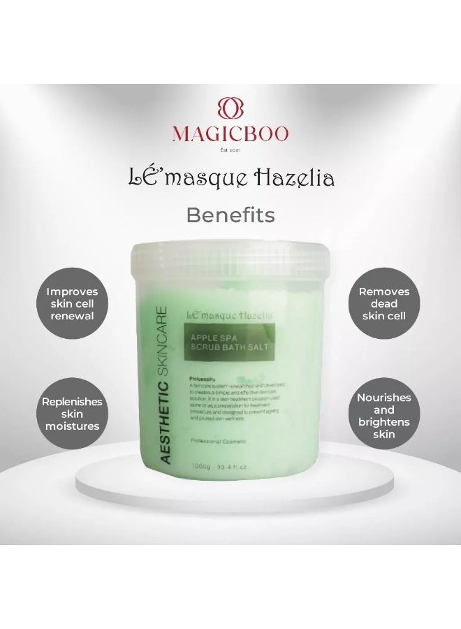 Magicboo Le Masque Hazelia Apple Spa Scrub Bath Salt, 1000ml - Image 2