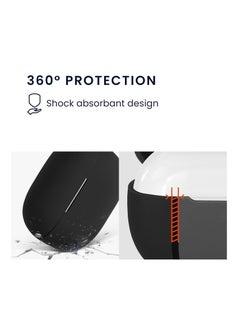 ماركة غير محددة غطاء سيليكون محمول مقاوم للخدش ومقاوم للصدمات مع حلقة تسلق لـ Anker Soundcore Life Note 3 (أسود)  - Image 3