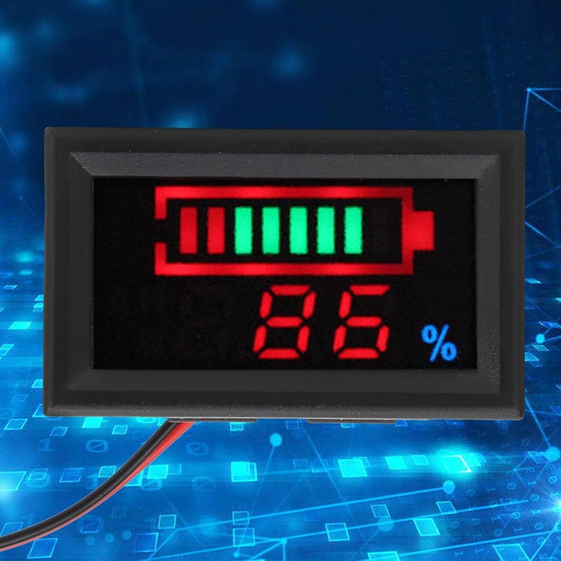 Digital LED Voltage Electricity Tester 24V Lithium Battery Color Screen for Car Motorcycle - Image 2