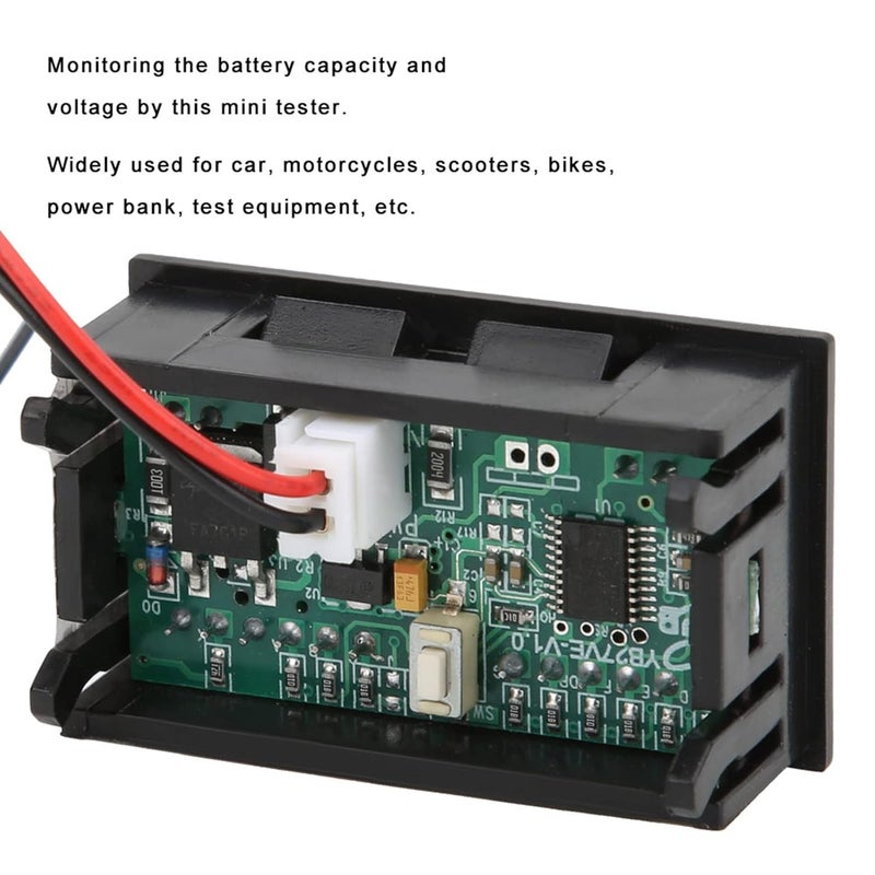 Digital LED Voltage Electricity Tester 24V Lithium Battery Color Screen for Car Motorcycle - Image 4