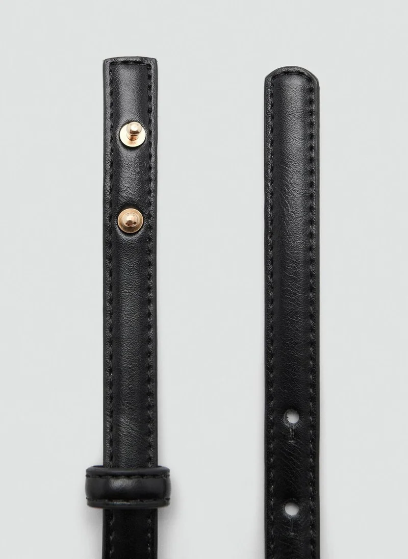 MANGO  Thin belt with metal detail for Women | Best Price UAE