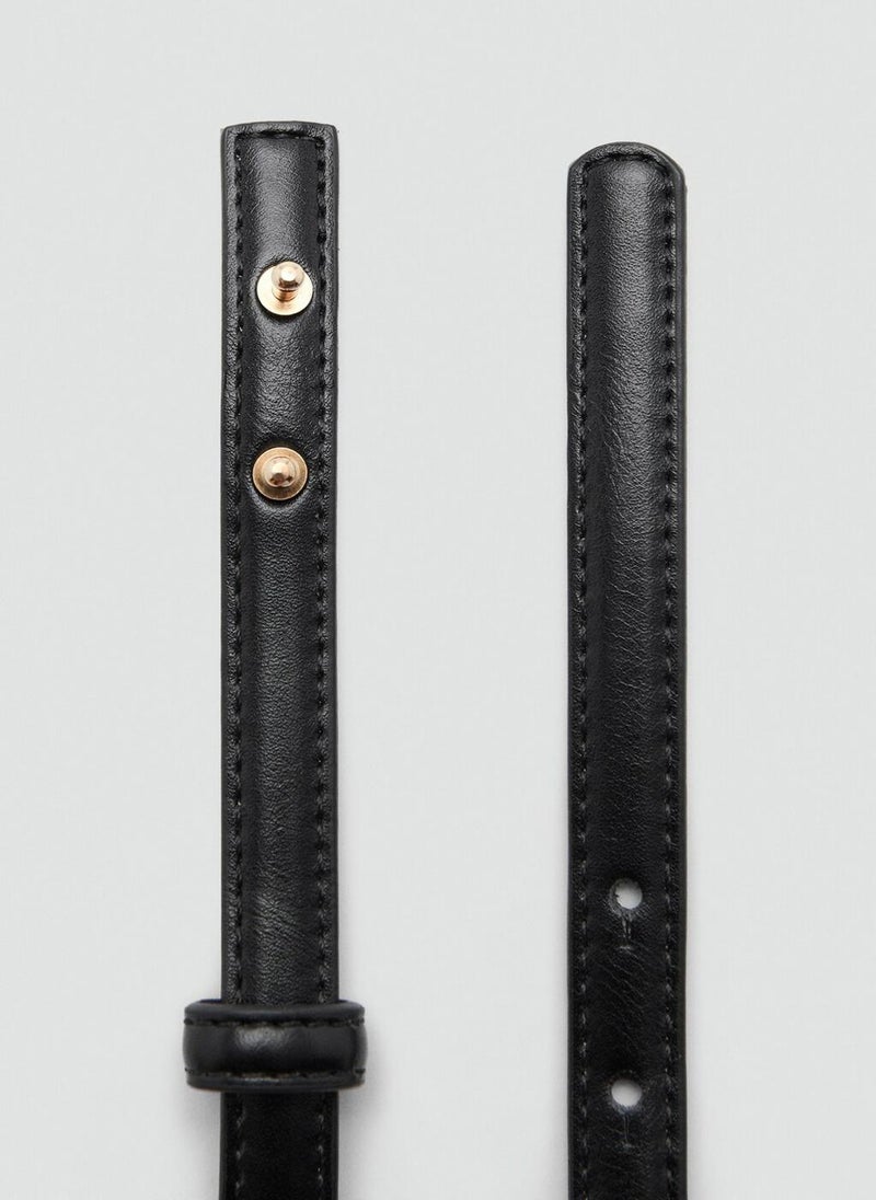 MANGO Thin belt with metal detail - Image 4