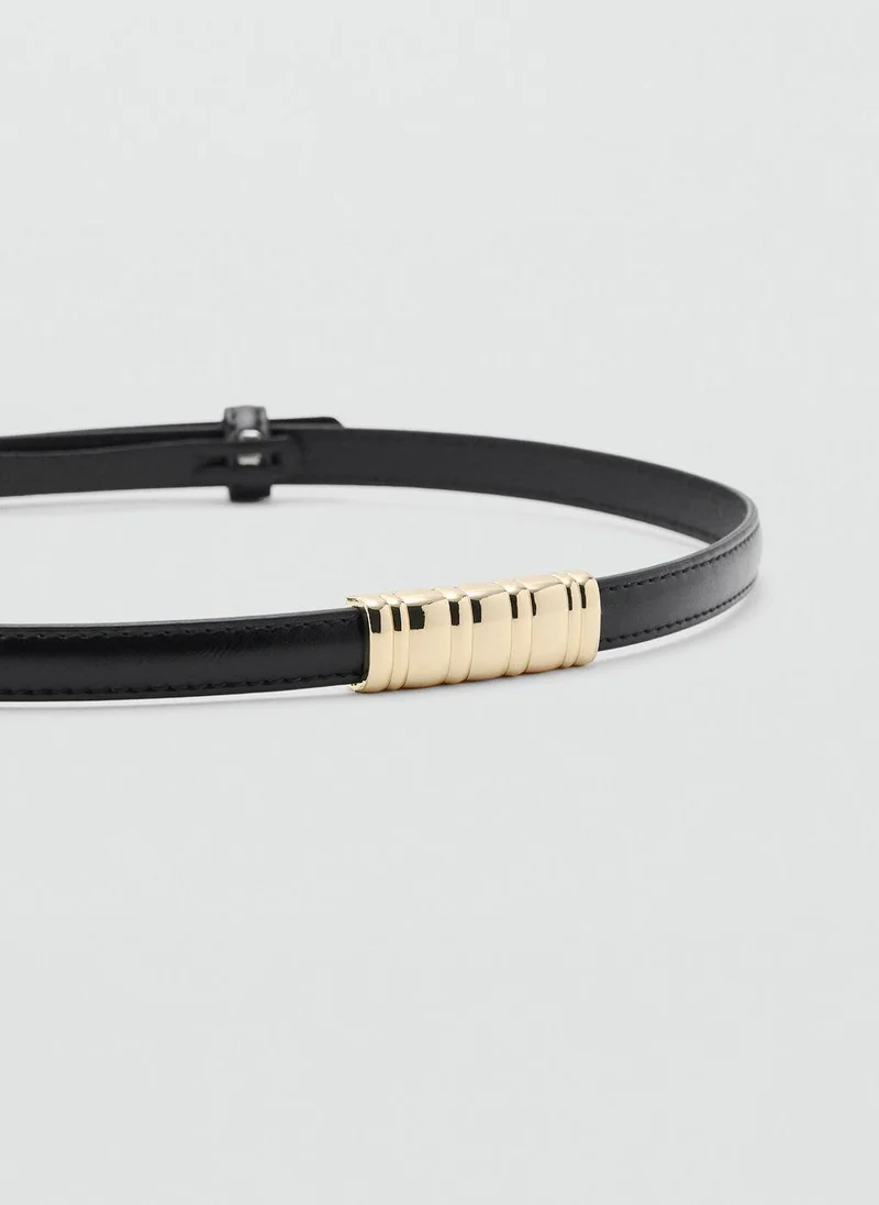 MANGO  Thin belt with metal detail for Women | Best Price UAE