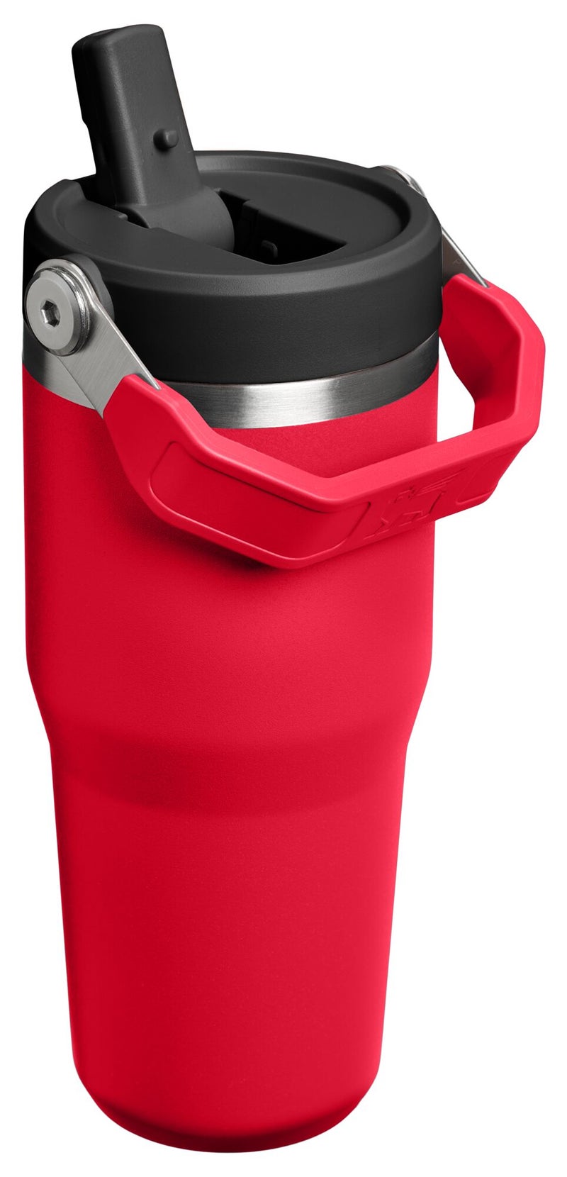 Stanley 410ml / 14oz - 18/8 Stainless Steel - IceFlow Flip Straw Tumbler - Chili Black - Image 2