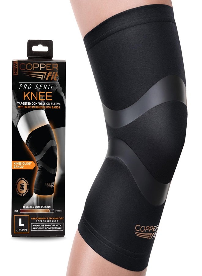 COPPER FIT PRO SERIES Compression Sleeve for Knee Support and Athletic Recovery, Brace - Running, Walking, Workouts - Meniscus, ACL, Knee Compression Support for Men and Women - Image 1