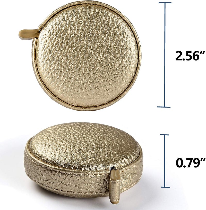 Z_جوده وثقه 3m/120 Tape Measure Body Measuring Tape for Body Cloth Tape Measure for Sewing Fabric Tailors Medical Measurements Tape Dual Sided Retractable Ruler (Gold, 1 Pack) - Image 3