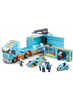 Sluban Racing Team Series Racing Car Transporter Building Blocks 1044 Pcs With 9 Mini Figures For Age 6+  - Image 4