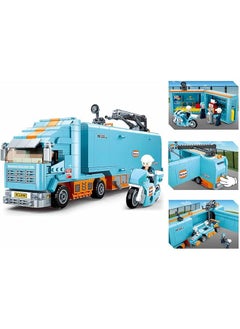 Sluban Racing Team Series Racing Car Transporter Building Blocks 1044 Pcs With 9 Mini Figures For Age 6+  - Image 5