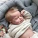 iCradle Reborn Realistic Newborn Baby Dolls 20 inch Silicone Real Toddler Vinyl Sleeping Boy with Blonde Hair Washable Lifelike Xmas Birthday Gift for Kids Age 3 - Image 4