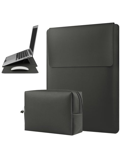 13-14 Inch Laptop Sleeve Case Leather Bag