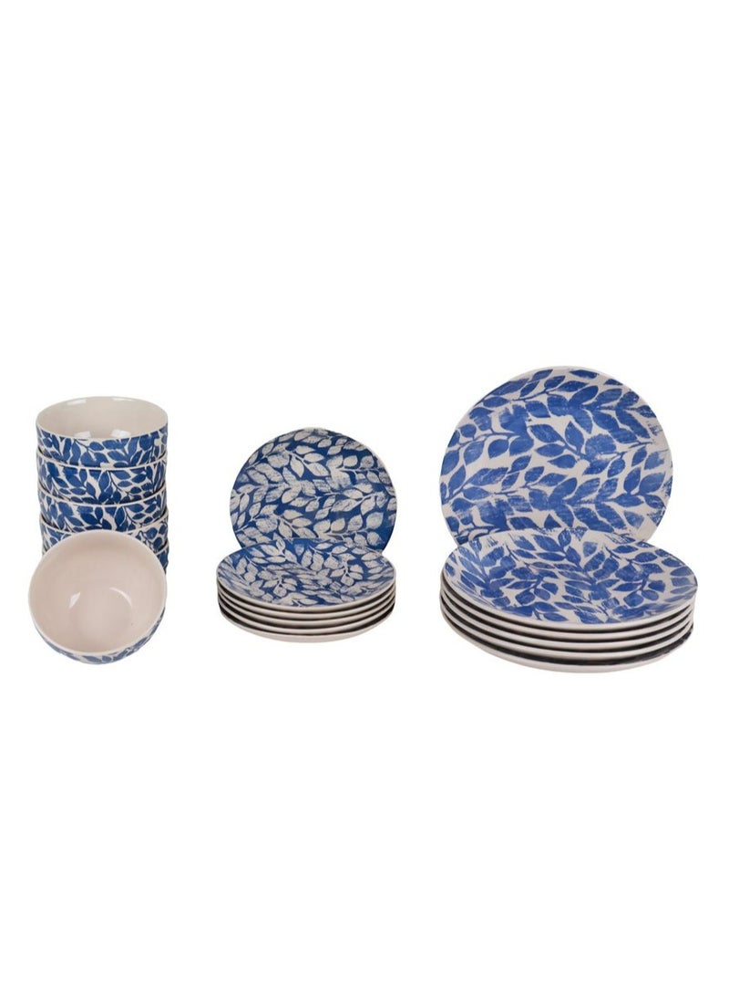 HOMEVEO - A stylish dining set that will add an aesthetic touch to your table, consisting of 18 pieces, enough for 6 people - Image 1